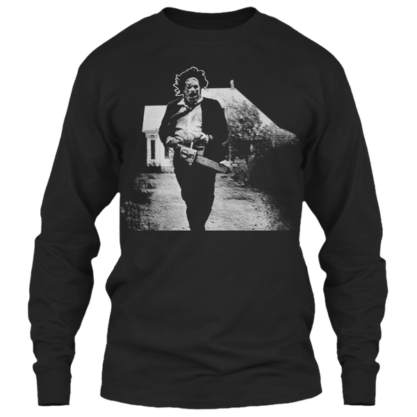 A black t-shirt with the shopify logo