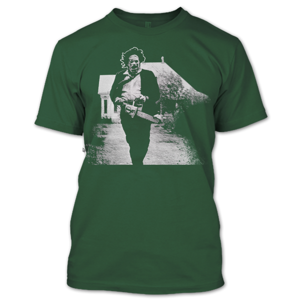 A black t-shirt with the shopify logo