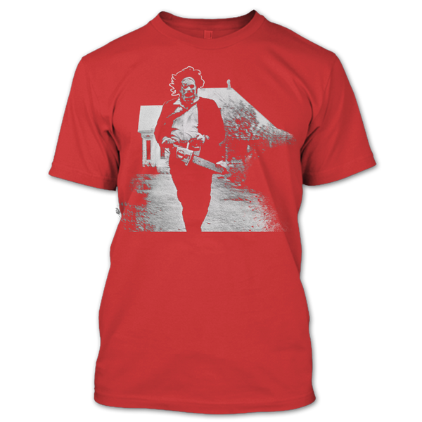 A black t-shirt with the shopify logo