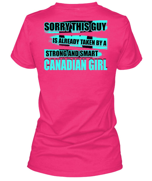 Strong And Smart Canadian Girl T Shirt, I Love Lady T Shirt