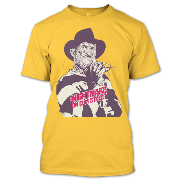 A black t-shirt with the shopify logo