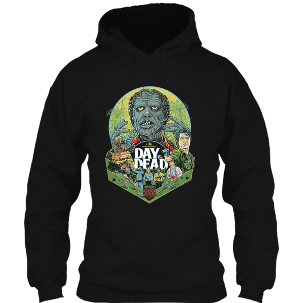 A black t-shirt with the shopify logo