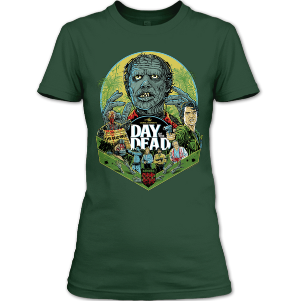 A black t-shirt with the shopify logo