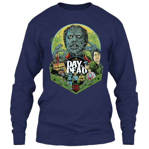 A black t-shirt with the shopify logo