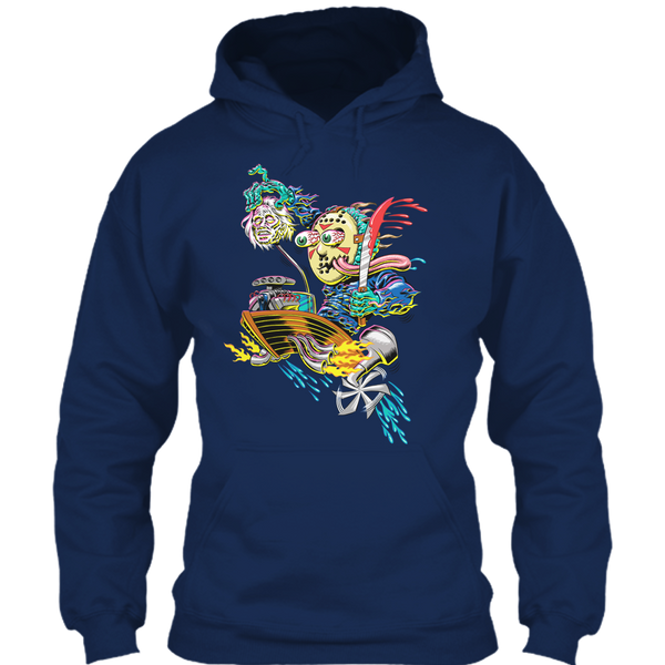 A black t-shirt with the shopify logo