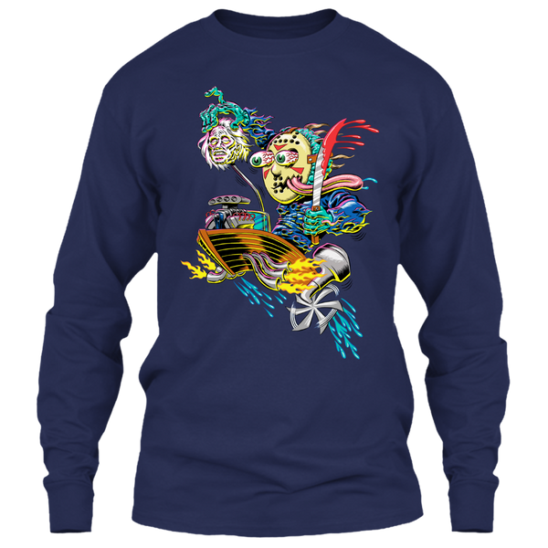 A black t-shirt with the shopify logo