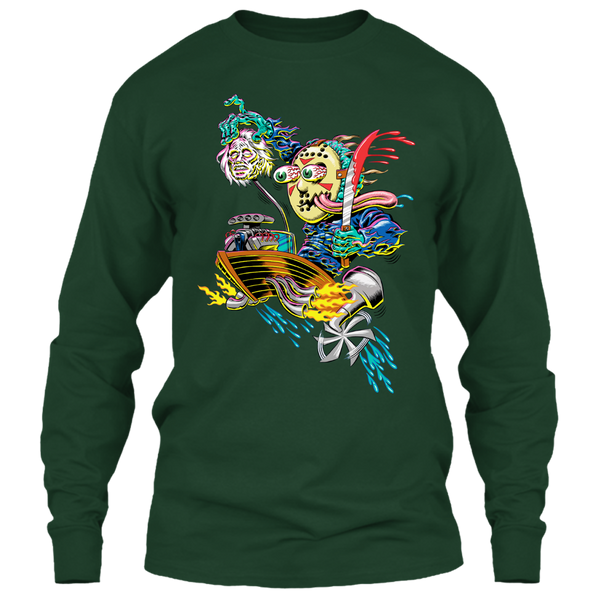 A black t-shirt with the shopify logo