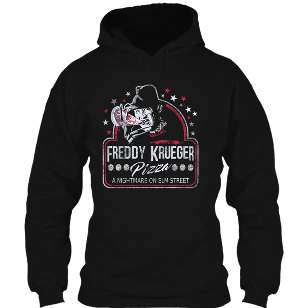 A black t-shirt with the shopify logo