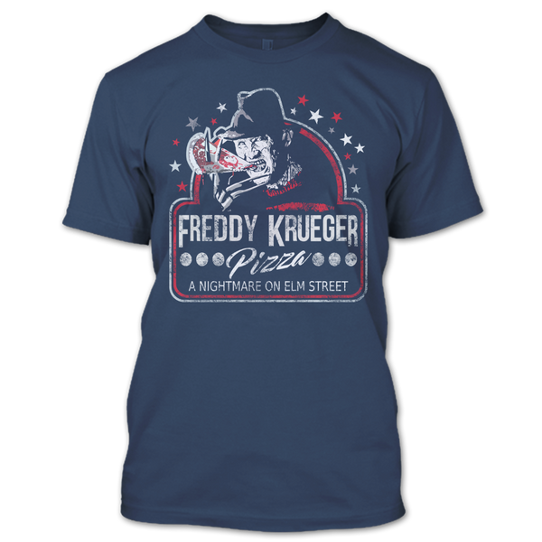 A black t-shirt with the shopify logo