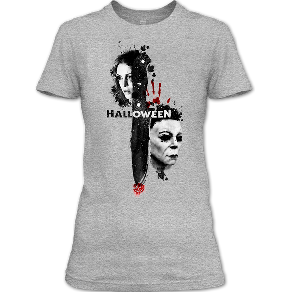 A black t-shirt with the shopify logo