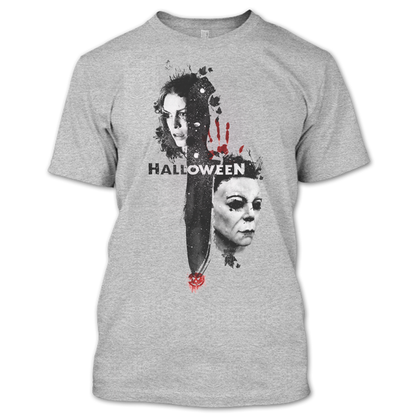 A black t-shirt with the shopify logo