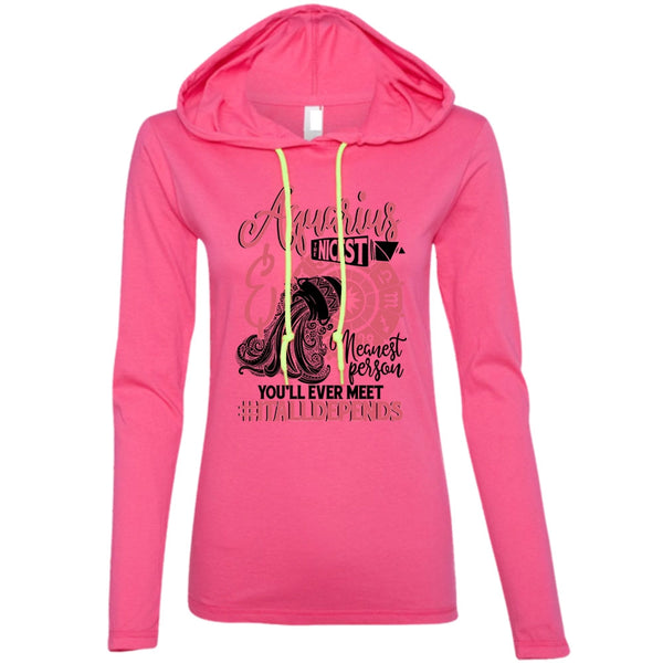 Aquarius Nicest Meanest Person T Shirt, I Love Aquarius T Shirt, Awesome T-Shirts