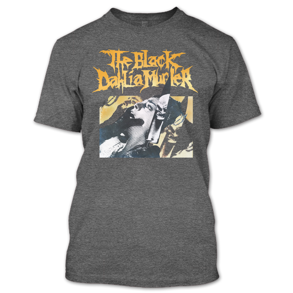 A black t-shirt with the shopify logo