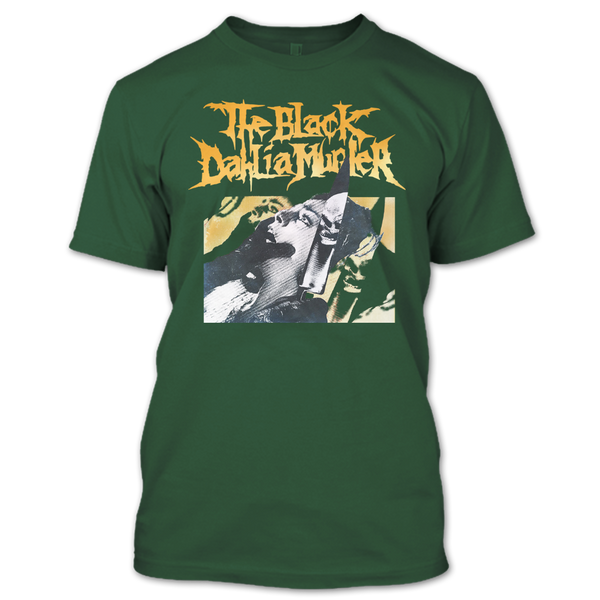 A black t-shirt with the shopify logo