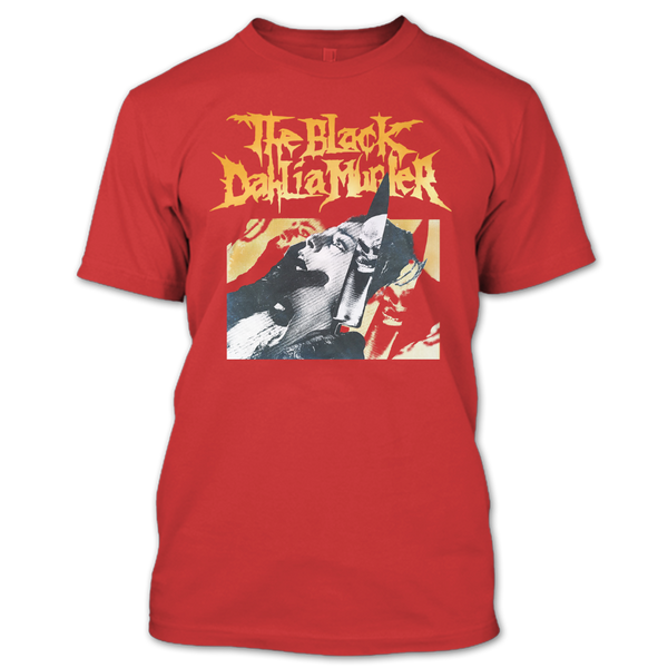 A black t-shirt with the shopify logo