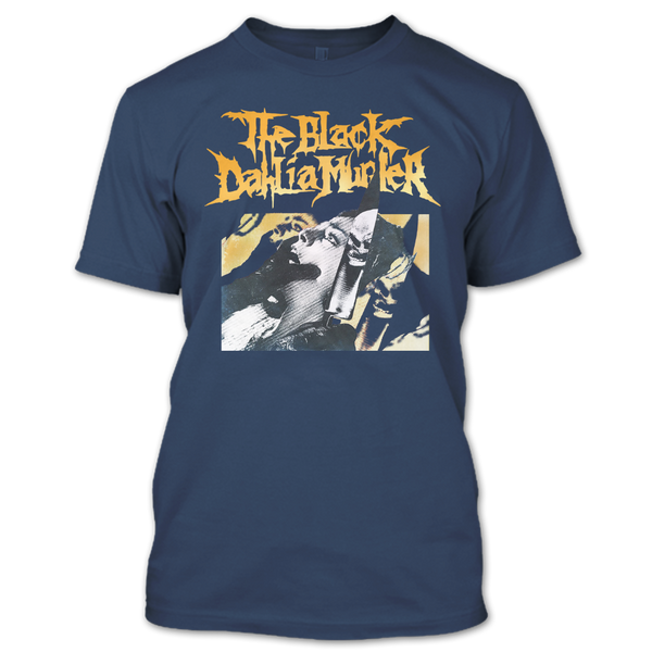 A black t-shirt with the shopify logo