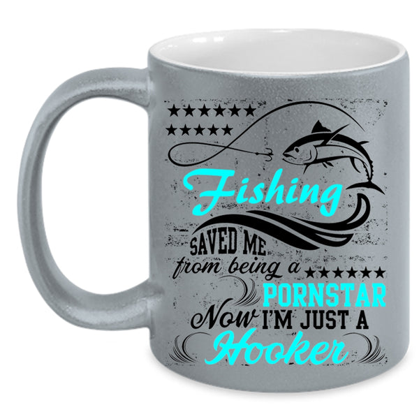 Awesome Fishing Coffee Mug, Fishing Accent Mug
