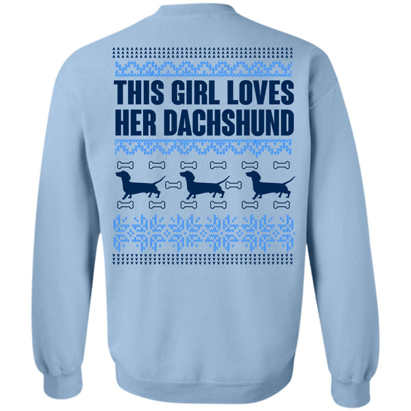 This Girl Loves Christmas T Shirt, This Girl Loves Her Dachshund Sweatshirt