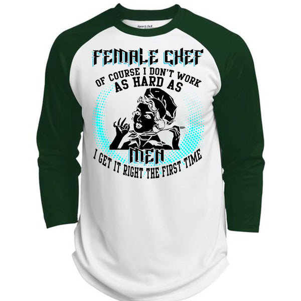 Female Chef T Shirt, I Love Chef T Shirt, Awesome T-Shirts  (Polyester Game Baseball Jersey)