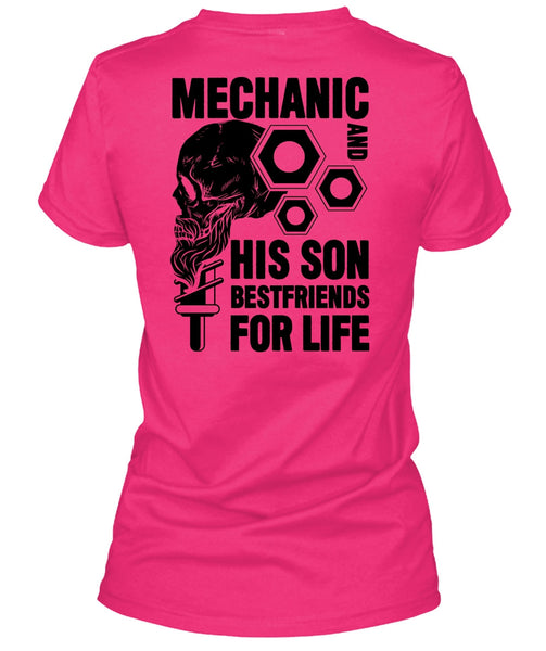 Mechanic And His Son Best Friend T Shirt, I Love Mechanic T Shirt