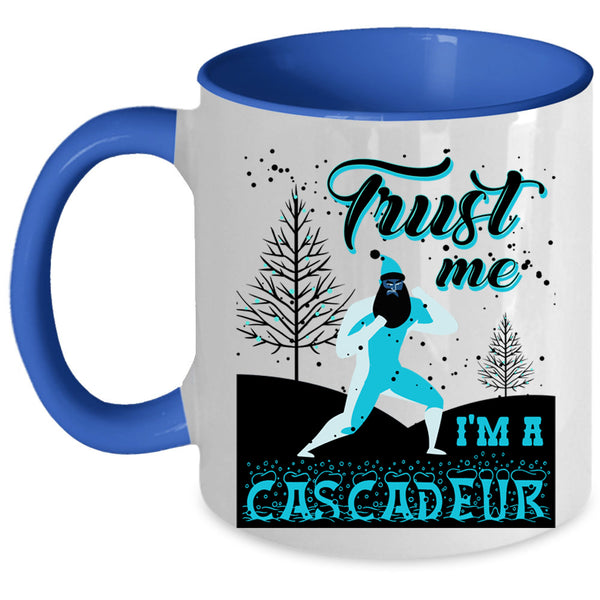 Cute Christmas Coffee Mug, I'm A Cascadeur Accent Mug