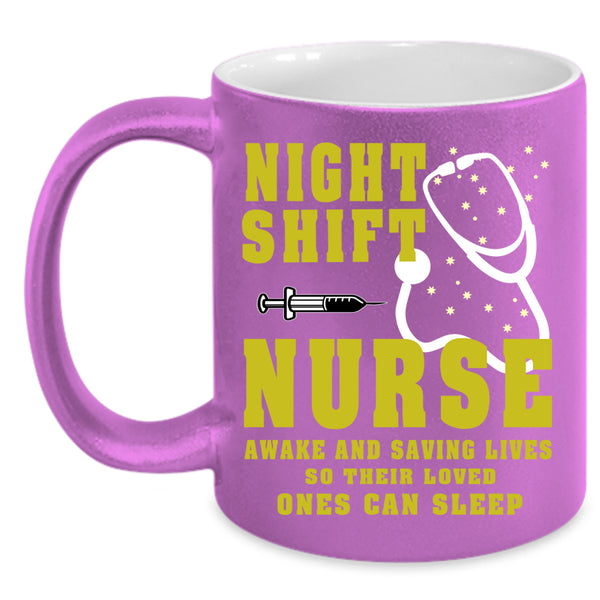 Night Shift Nurse Coffee Mug, Cute Nurses Coffee Cup