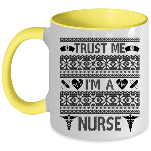 Merry Little Christmas  Coffee Mug, Trust Me I'm A Nurse Accent Mug
