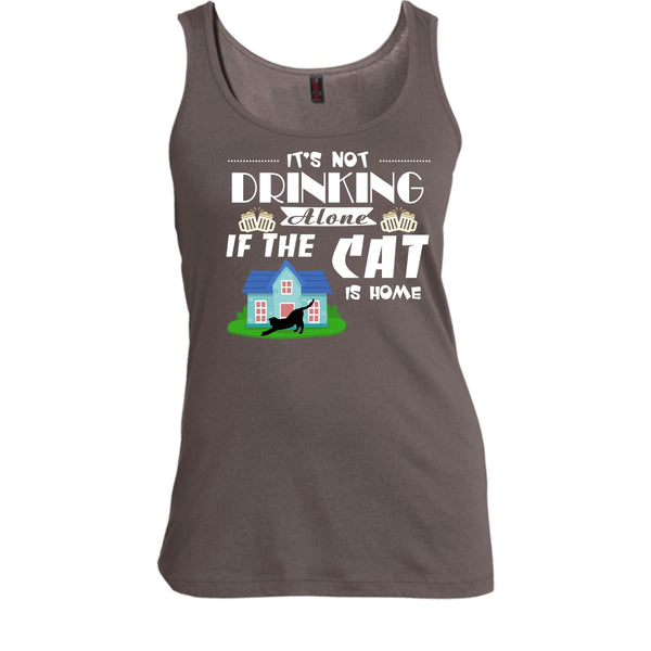 It's Not Drinking Alone If The Cat Is Home Shirt, Cool Cat Shirt