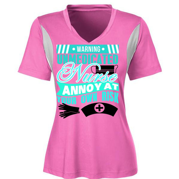 Warning Unmedicated Nurse T Shirt, I Love Nursing T Shirt, Awesome T-Shirts