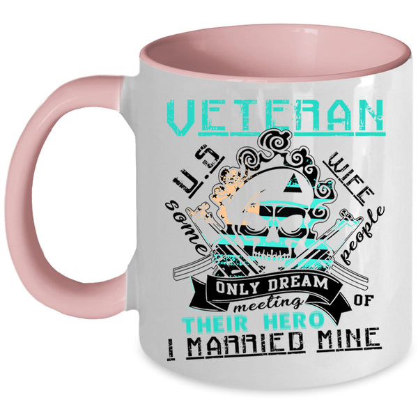 Awesome Veteran's Wife Coffee Mug, U.S Veteran's Wife Accent Mug