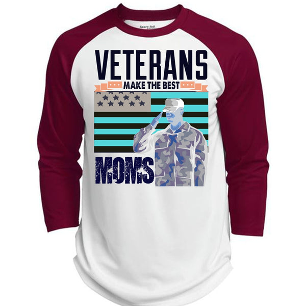 Veterans Make The Best Moms T Shirt, I Love Veteran T Shirt, Awesome T-Shirts  (Polyester Game Baseball Jersey)