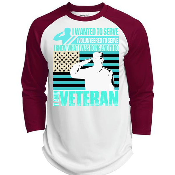 It Again Veteran T Shirt, I Love Veteran T Shirt, Awesome T-Shirts  (Polyester Game Baseball Jersey)