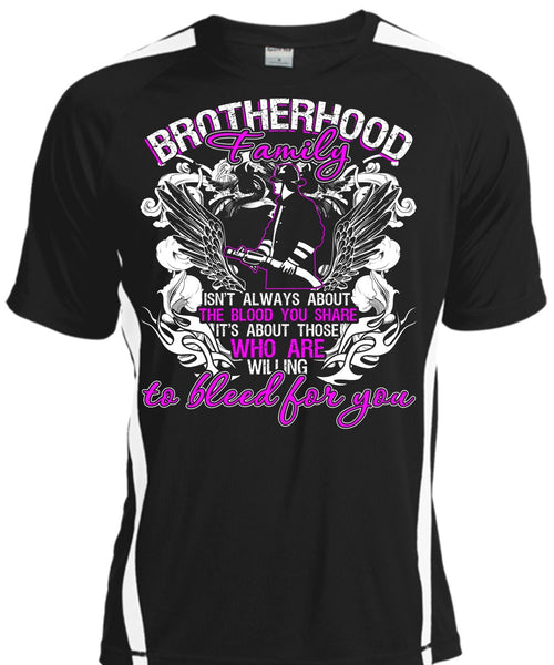 A black t-shirt with the shopify logo