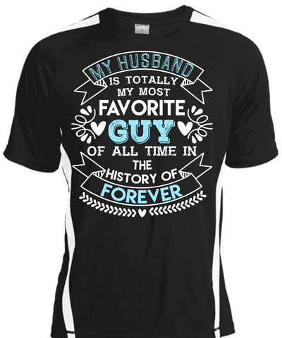 A black t-shirt with the shopify logo