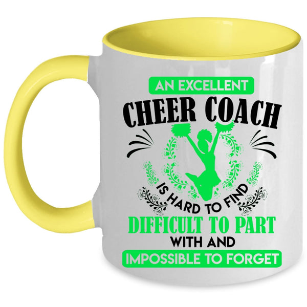 Cute Cheer Coach Coffee Mug, An Excellent Cheer Coach Accent Mug
