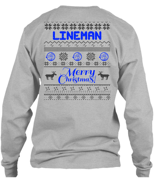 Lineman Merry Christmas T Shirt, I Love Lineman T Shirt