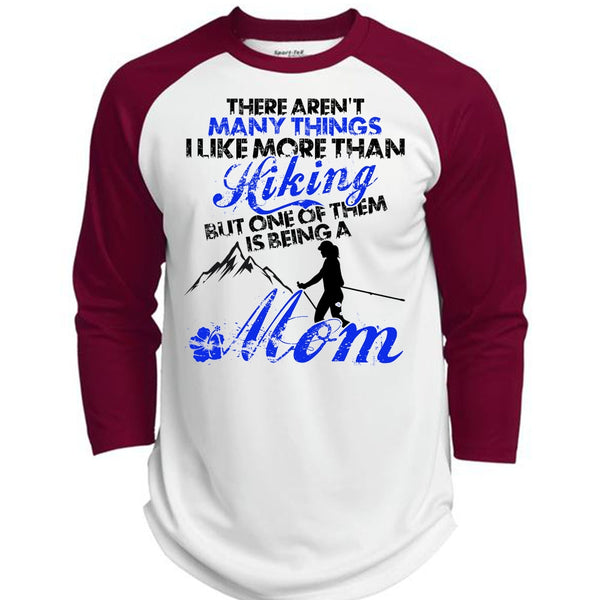 I Like More Than Hiking T Shirt, I Love Hiking T Shirt, Awesome T-Shirts  (Polyester Game Baseball Jersey)