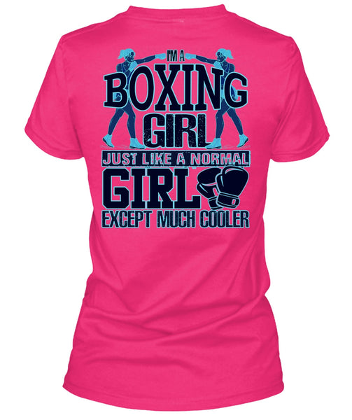 I'm A Boxing Girl T Shirt, I Love Boxer T Shirt