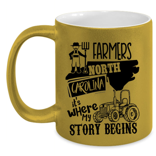 Where My Story Begins Coffee Mug, Farmers North Carolina Accent Mug