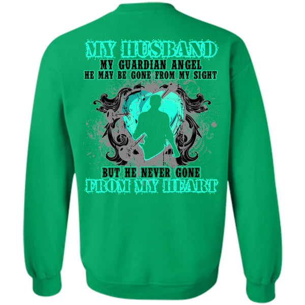 I Love Husband T Shirt, My Husband My Guardian Angel Sweatshirt