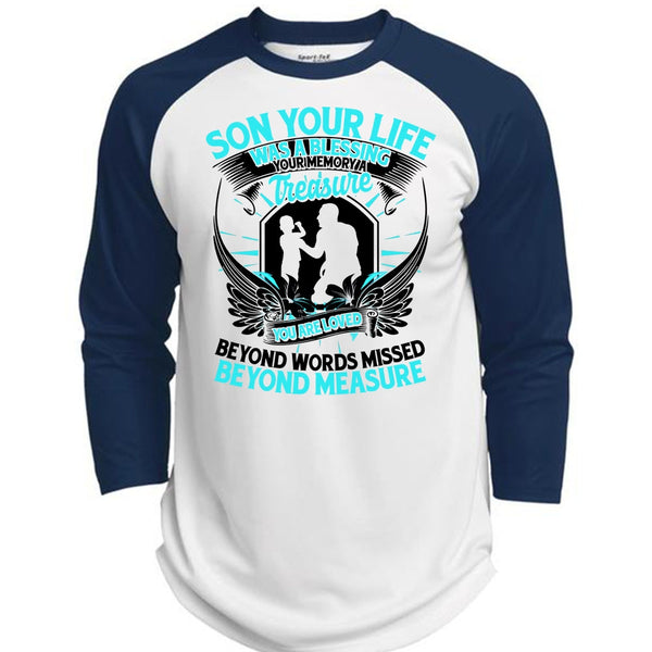 Son Your Life T Shirt, I Love Son T Shirt, Awesome T-Shirts  (Polyester Game Baseball Jersey)