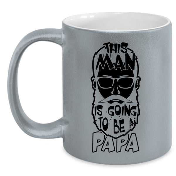 Awesome Papa Coffee Mug, This Man Is Going To Be A Papa Accent Mug