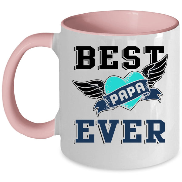 Awesome Gift For Papa Coffee Mug, Best Papa Ever Accent Mug