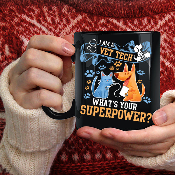 I Am A Vet Tech Coffee Mug, I Love Animals Coffee Cup