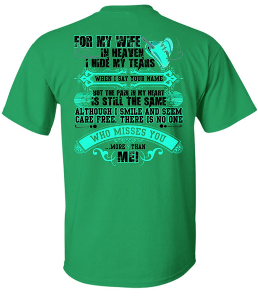 For My Wife In Heaven T Shirt, I Love Husband T Shirt