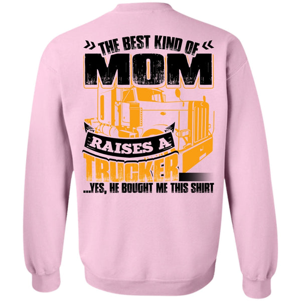 I Love Trucking T Shirt, Mom Raises A Trucker Sweatshirt