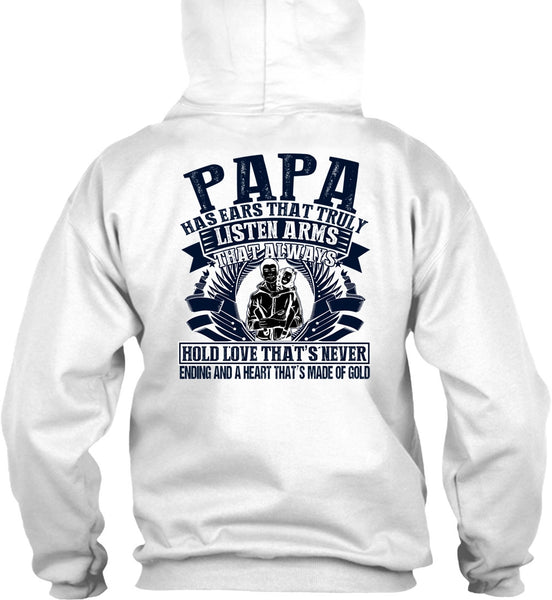 Papa Has Ears T Shirt, I Love Papa T Shirt