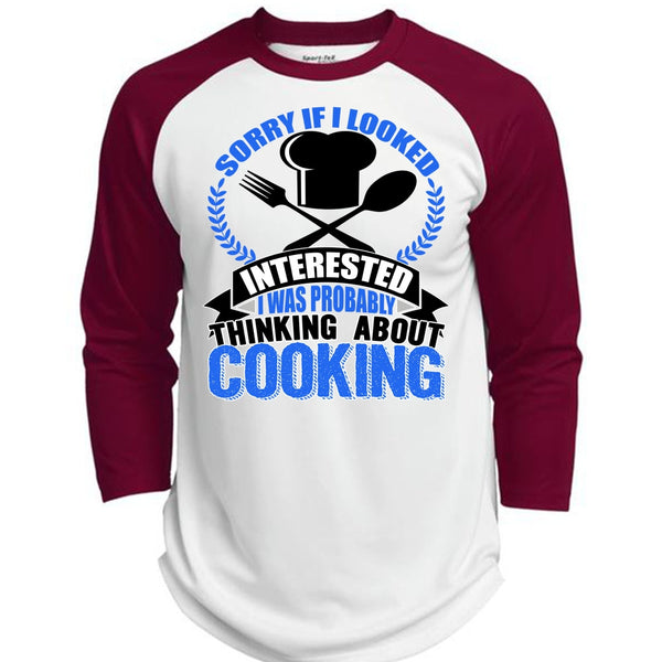 Thinking About Cooking T Shirt, I Love Chef T Shirt, Awesome T-Shirts  (Polyester Game Baseball Jersey)