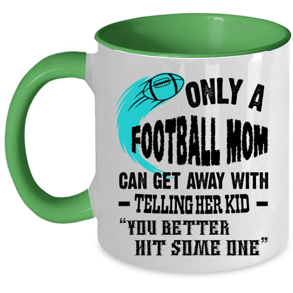 Awesome Football Mom Coffee Mug, Football Mom Accent Mug