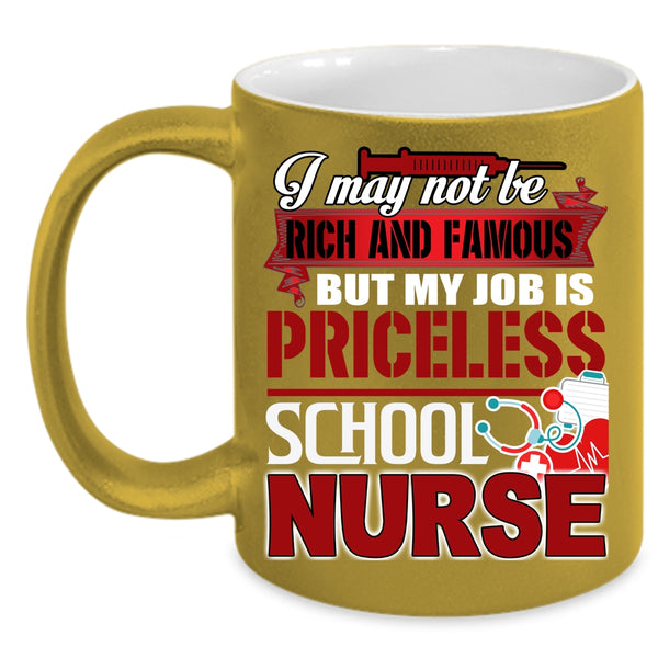 My Job Is Priceless School Nurse Coffee Mug, Cool School Nurse Coffee Cup
